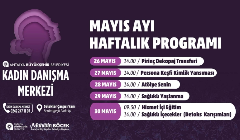 Kadınlar İçin Mayıs Ayında Özel Etkinlikler!