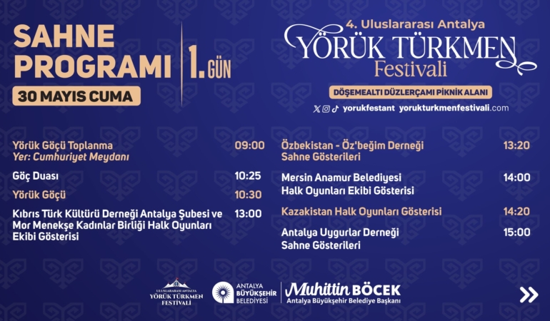 4. Yörük Türkmen Festivali Başlıyor!