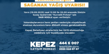Sarı Kodlu Uyarı: Kuvvetli Fırtınaya Dikkat!