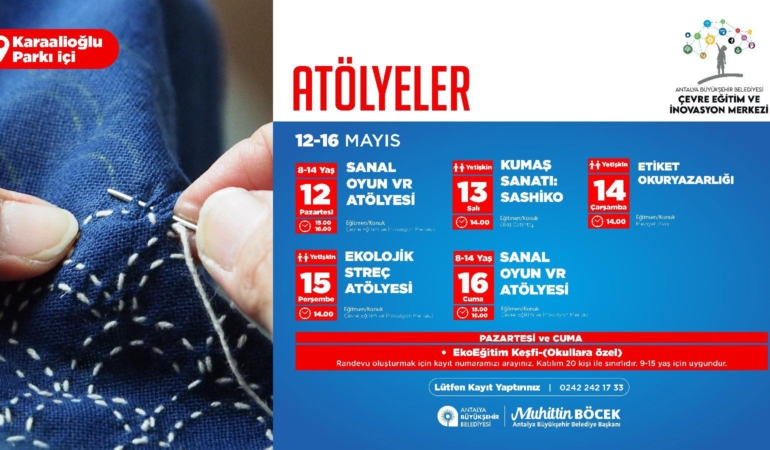 Doğaseverler İçin Ücretsiz Atölye Haftası!
