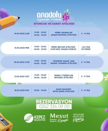 Çocuklar İçin Renkli Sanat Atölyeleri Başlıyor!