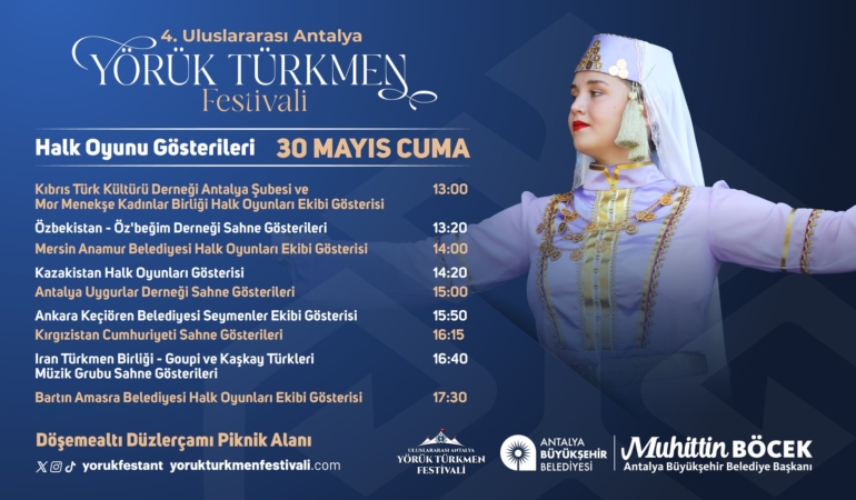 Yörük Türkmen Festivali Renk Cümbüşüyle Başlıyor!