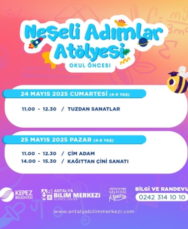 Antalya Bilim Merkezi’nde Eğlenceli Bilim Atölyeleri!