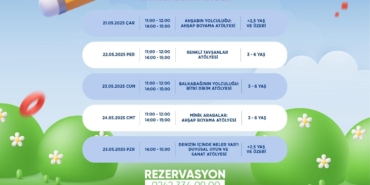 Minik Sanatçılar İçin Renkli Atölye Haftası!