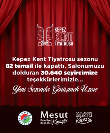 Kepez Tiyatrosu’nda 82 Temsil, 30.640 Alkış!