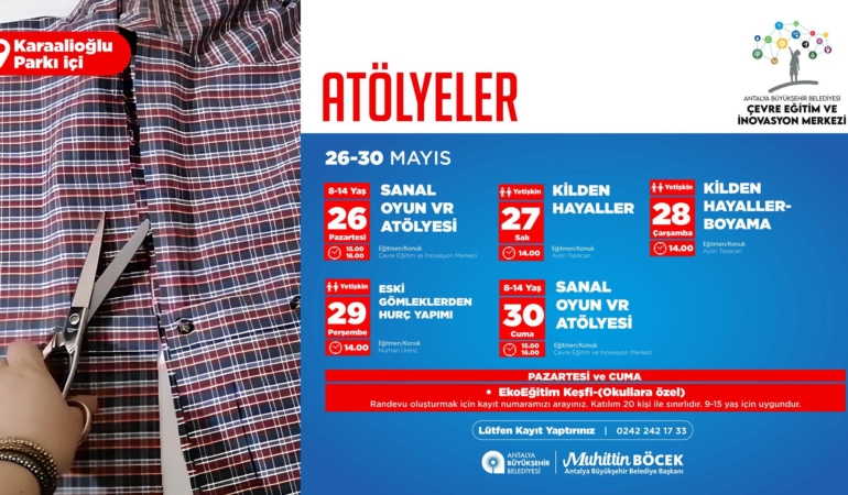 Doğaseverler İçin Ücretsiz Atölye Haftası!