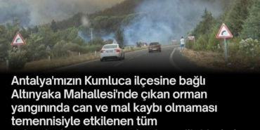 Altınyaka’da Yangın: Geçmiş Olsun Mesajları