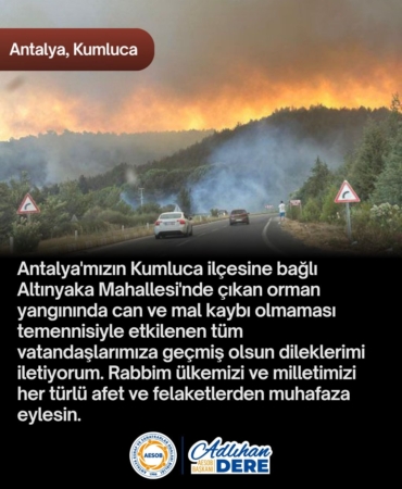 Altınyaka’da Yangın: Geçmiş Olsun Mesajları