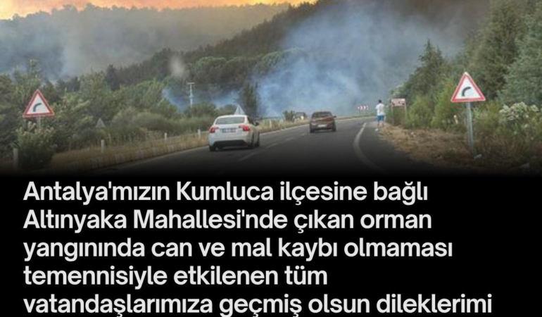 Altınyaka’da Yangın: Geçmiş Olsun Mesajları