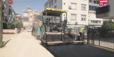 Kepez’de Modern Sokaklar İçin Asfalt Çalışmaları