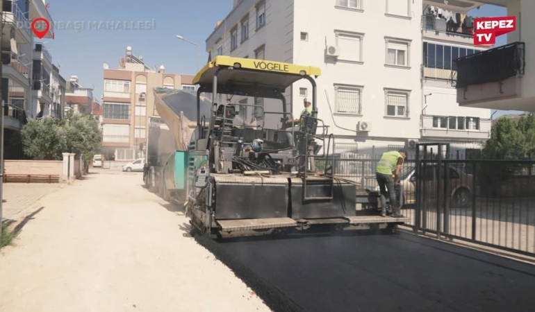 Kepez’de Modern Sokaklar İçin Asfalt Çalışmaları