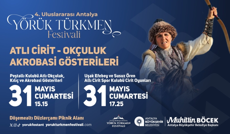 Yörük Türkmen Festivali’nde Cirit Heyecanı! 🏹🎉