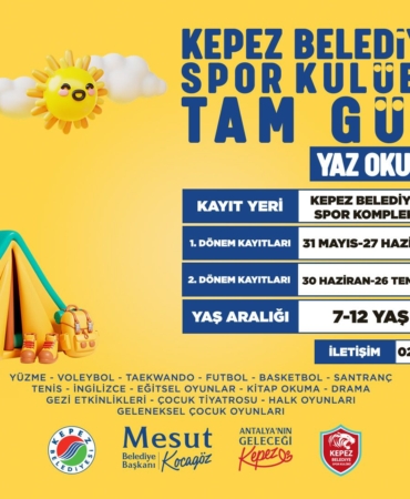 Kepez’de Yaz Okulu ile Çocuklar Eğlenecek!