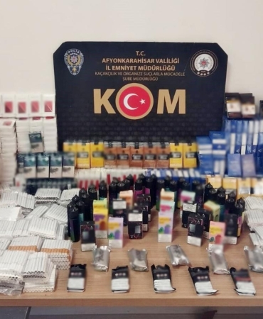 Afyonkarahisar’da Kaçakçılığa 2 Gözaltı!