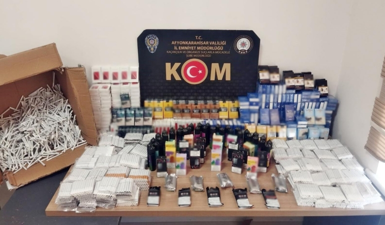 Afyonkarahisar’da Kaçakçılığa 2 Gözaltı!