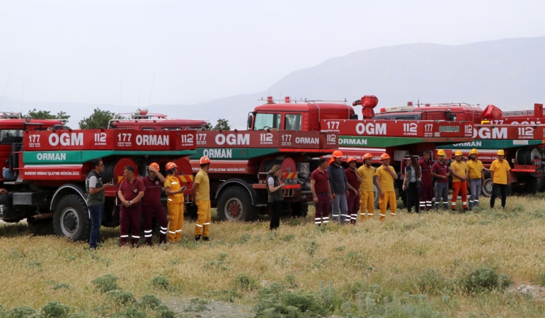 Orman Personeli Yaz Sezonu İçin Tatbikat Yaptı