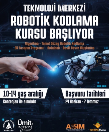 Robotik Kodlama Kursu Başvuruları Açıldı!