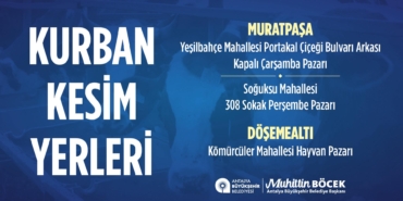 Antalya’da Ücretsiz Kurban Kesim Noktaları