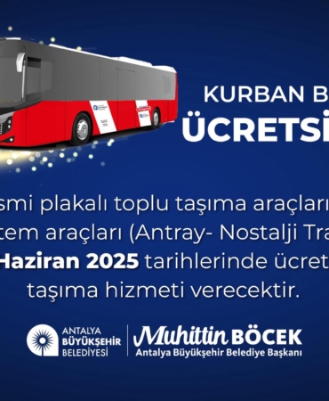 Kurban Bayramı’nda Ulaşım Ücretsiz!