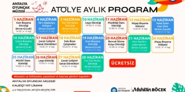 Antalya’da Ücretsiz Eğlenceli Atölyeler Başlıyor!