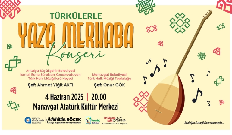 Manavgat’ta Türk Halk Müziği Konseri Heyecanı!