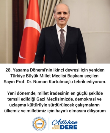 Numan Kurtulmuş’a Yeni Dönemde Başarılar!