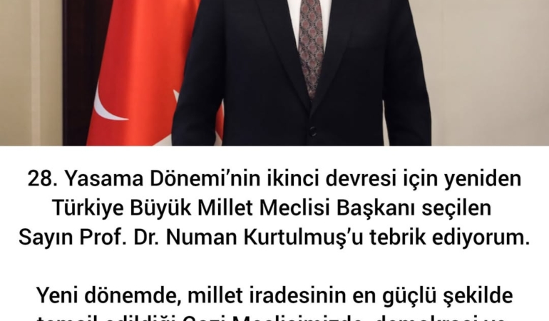 Numan Kurtulmuş’a Yeni Dönemde Başarılar!