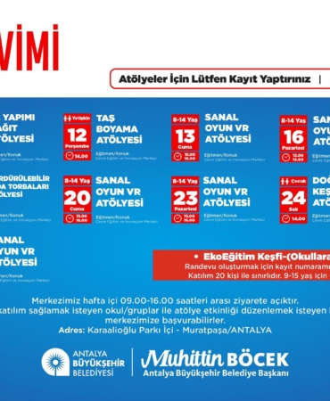 Ekolojik Atölyelerle Doğayı Koruma Fırsatı!