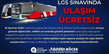 Öğrenciler İçin Ücretsiz Ulaşım Desteği!