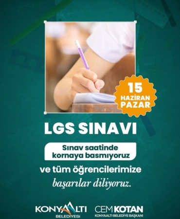 LGS Sınavında Başarılar Diliyoruz!