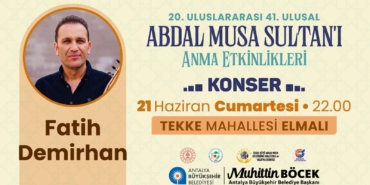 Elmalı’da Türkülerle Dolu Geceye Davet!