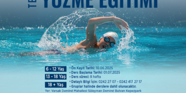 Kepez’de Yüzme Eğitimi Başlıyor!