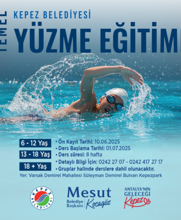 Kepez’de Yüzme Eğitimi Başlıyor!