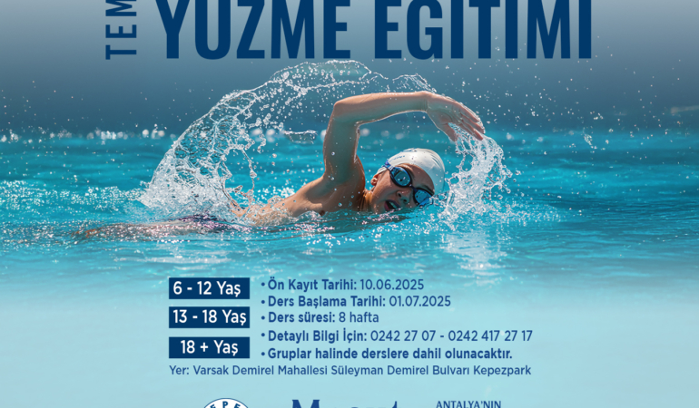 Kepez’de Yüzme Eğitimi Başlıyor!