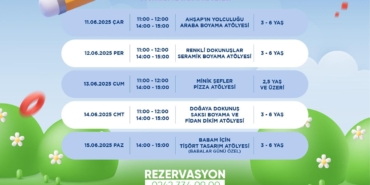 Minik Sanatçılardan Renkli Atölye Etkinlikleri