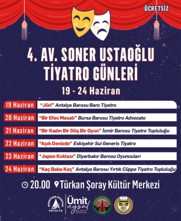 
Avukat Soner Ustaoğlu Tiyatro Günleri Başlıyor!
