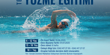 Kepez’de Temel Yüzme Eğitimi Başlıyor!