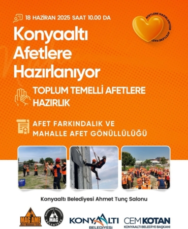 Konyaaltı’nda Afet Farkındalık Eğitimi!