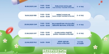 Minik Sanatçılar İçin Renkli Atölye Haftası!