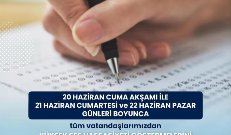 Gençlerimize YKS’de Başarı Diliyoruz!