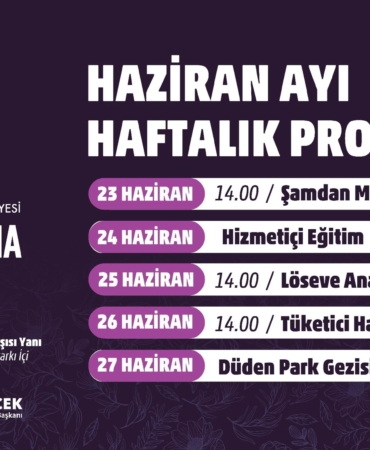 Kadınlar İçin Haziran Etkinlikleri Başlıyor!