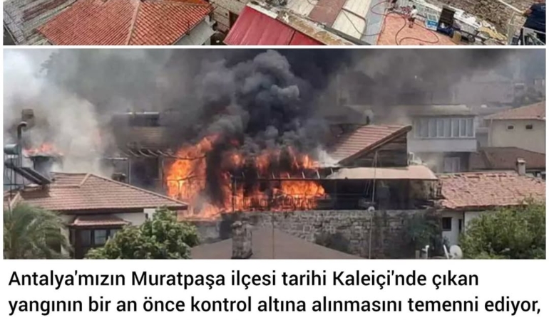 Kaleiçi’ndeki yangın için birlik olalım!