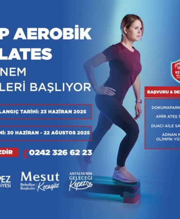 Kepez’de Ücretsiz Step Aerobik ve Pilates Başlıyor!