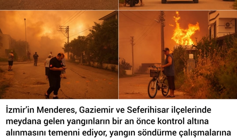 Izmir Yangınlarına Geçmiş Olsun Mesajı!