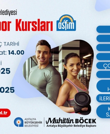 Antalya’da Ücretsiz Spor Kursları Başlıyor!