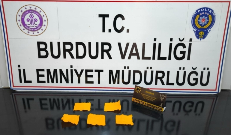 Burdur’da Uyuşturucu Operasyonu: 1 Tutuklama!