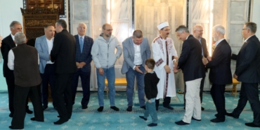 Burdur’da Protokol Üyeleri Bayramda Bir Araya Geldi