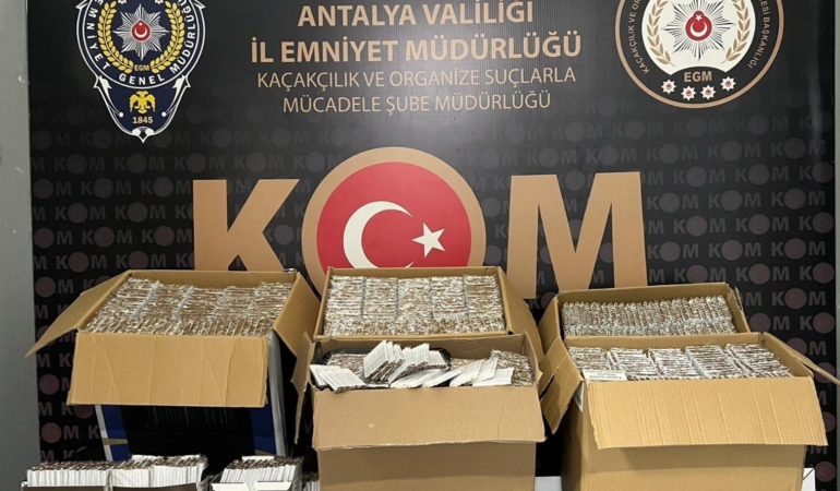 Antalya’da Kaçakçılık Operasyonunda Büyük Yakalama!