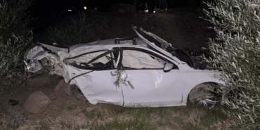 Şarampole düşen otomobilde sürücü yaralandı!