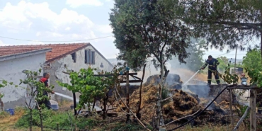 Burdur’da Yangın: 1 Ton Saman Kül Oldu!